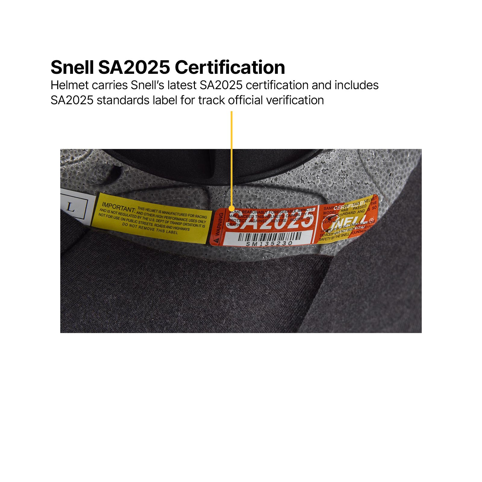 Speedway Motors Lightweight SA2025 Racing Helmet, Flt Black, L