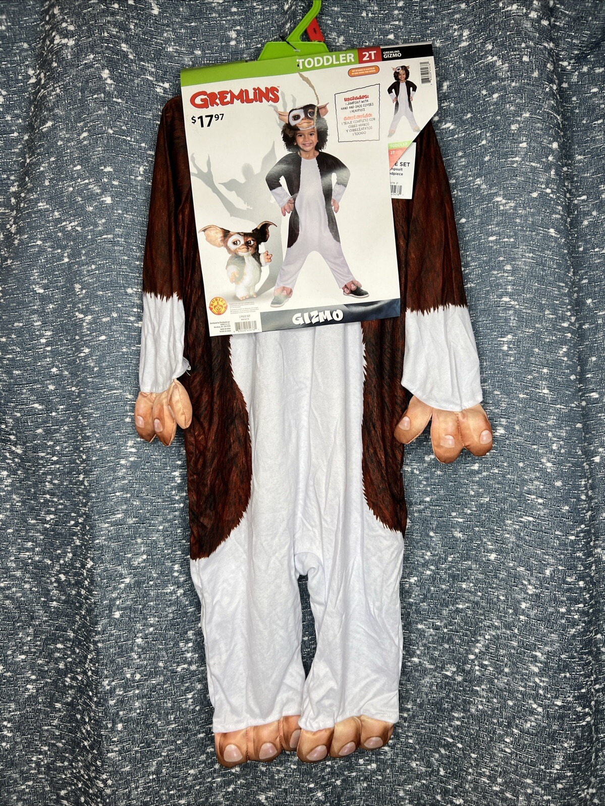 Halloween Gremlins Gizmo Toddler 2T 2-Pc Dress Up Cosplay Pretend Costume