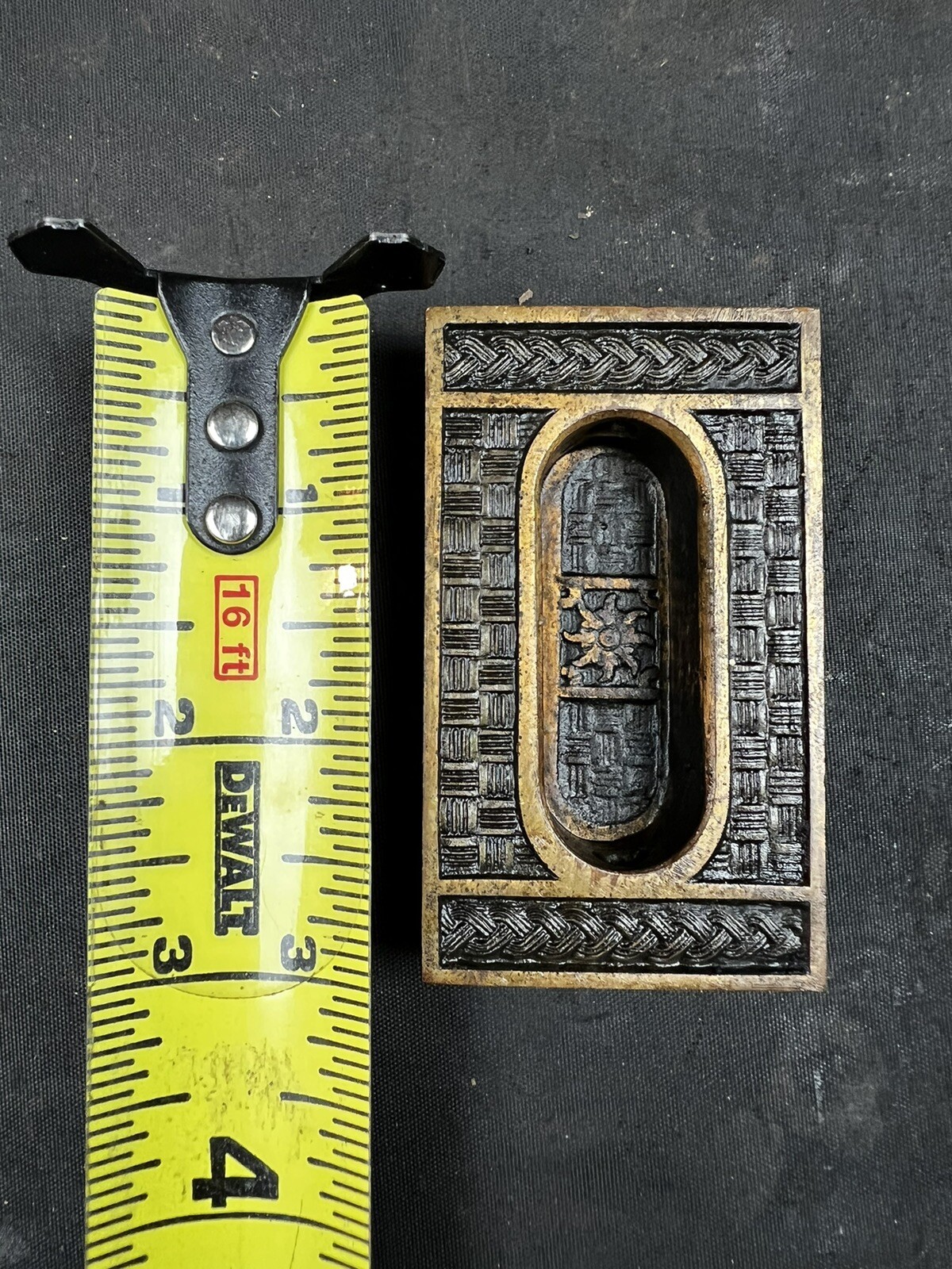 5 Hopkins & Dickinson 1883 Basket Pattern Recessed Window / Sash Pulls D-11100