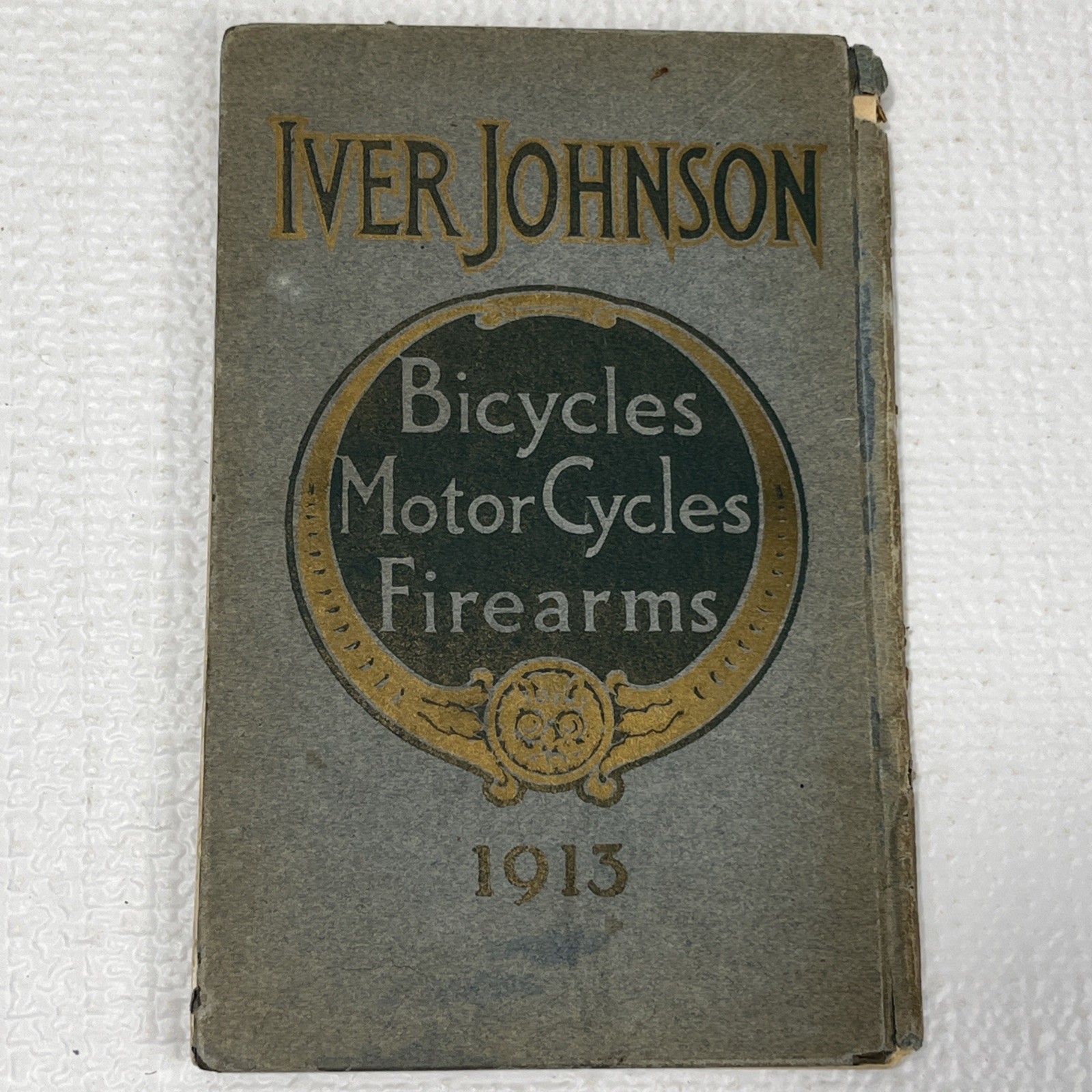 1913 Iver Johnson Original Paper Catalog for Bicycles, Motorcycles