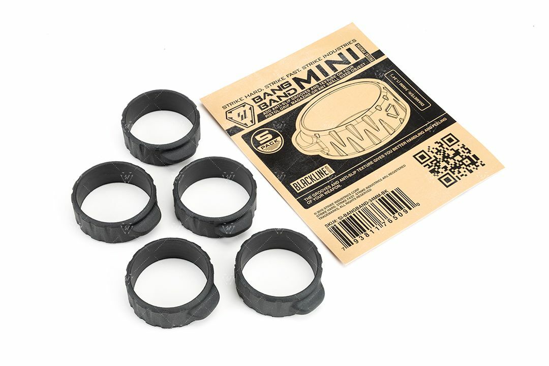 Strike Industries Tactical MINI 34MM Rubber Bang Band Bands, 5-Pack ALL COLORS!