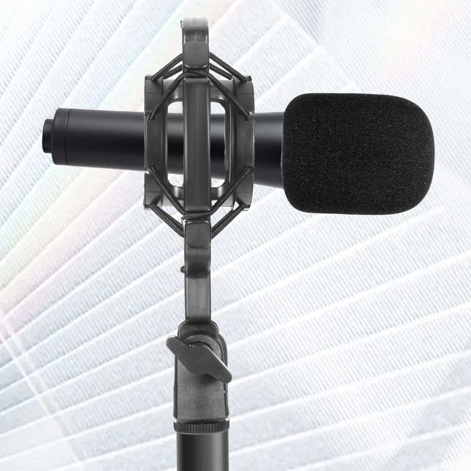 Microphone Shock Mount Mic Holder Anti-Vibration Suspension Black