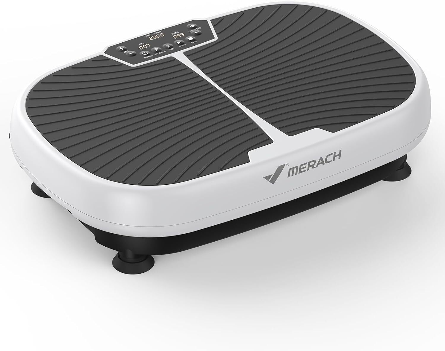 MERACH EMS Vibration Plate Exercise Machine for Lymphatic Drainage, Weight Loss