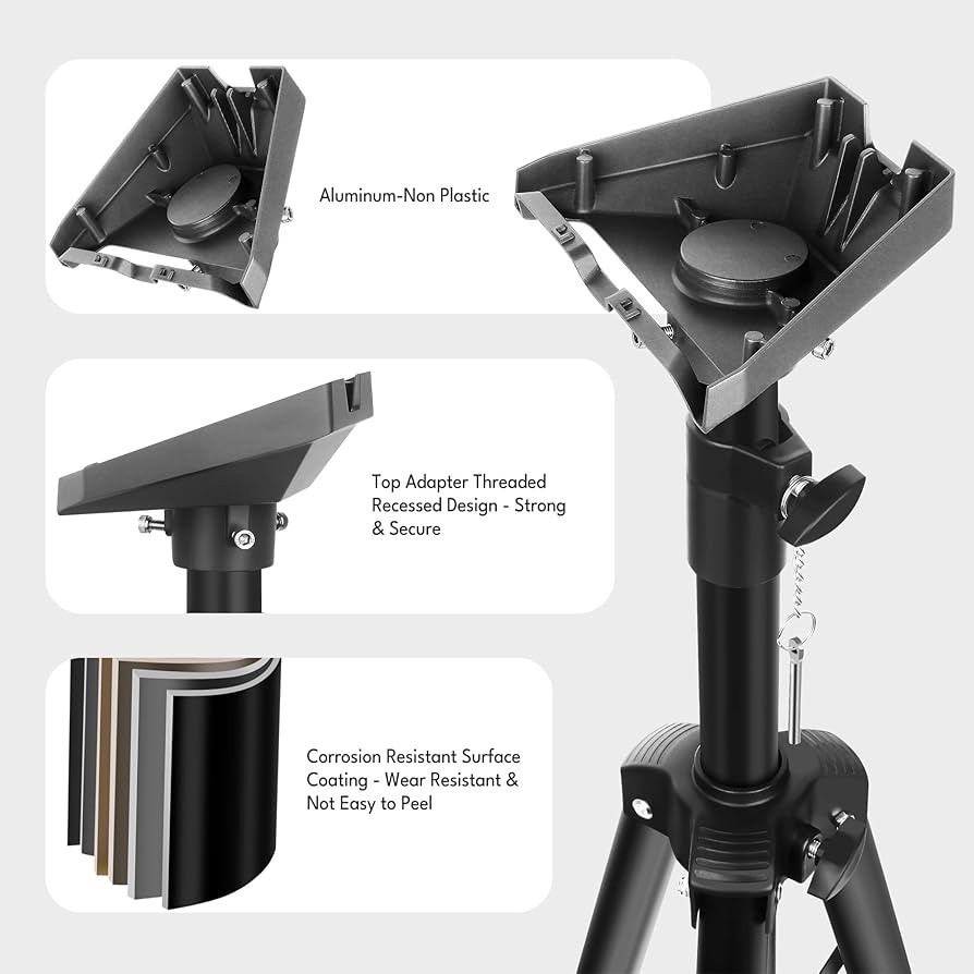 Portable Tripod Stand for Starlink Gen 3, Adjustable Mount Kit with Pipe Adapter