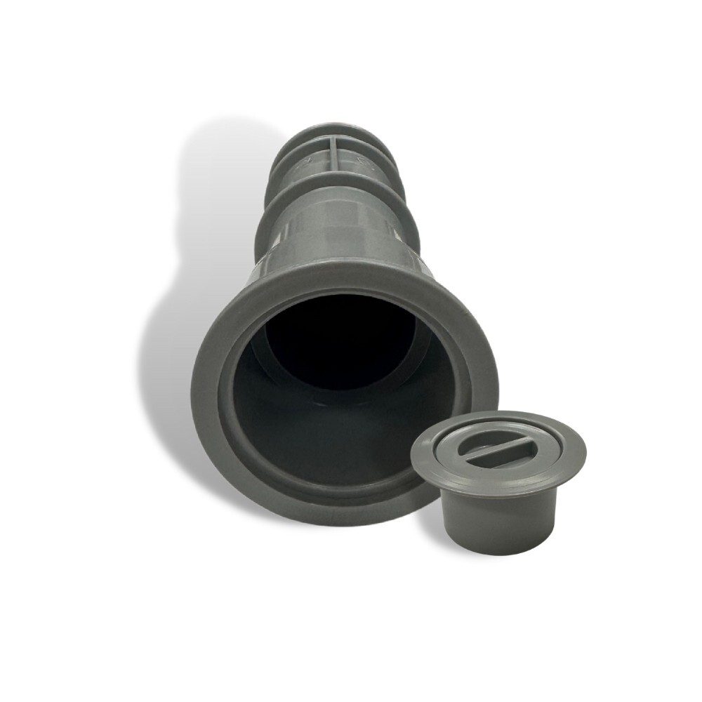 Aquastar US103 7.5" Umbrella Stands with Sleeve & Center Cap Light Gray (6 Pack)