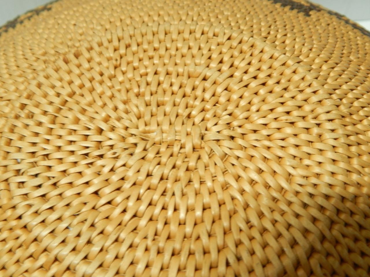 ANTIQUE HISTORIC 19th C. LARGE WASHOE CALIFORNIA INDIAN BASKET STORAGE BOWL b