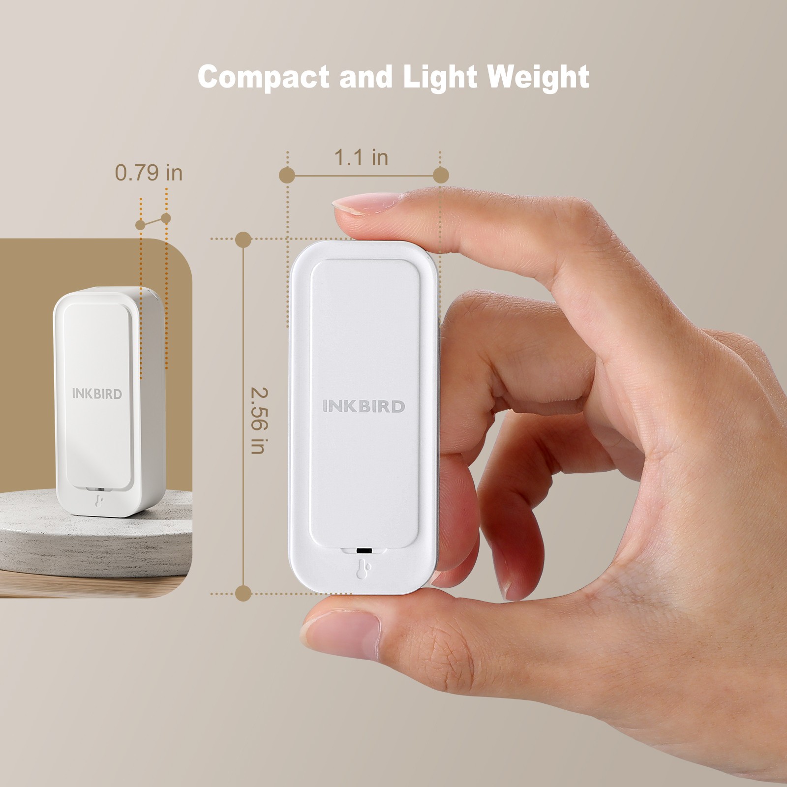 3-Pack Indoor Outdoor Thermometer Hygrometer Bluetooth Refrigerator Data Record
