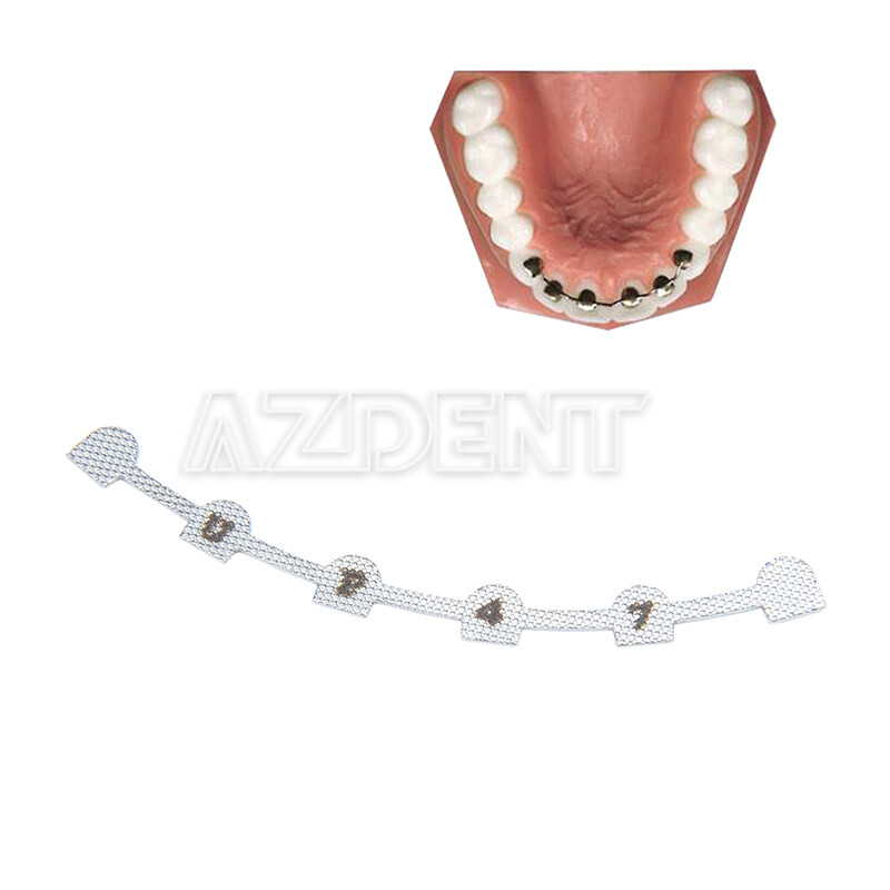 10Pcs Dental Orthodontic Lingual Retainer Bonding Splits with Mark AZDENT
