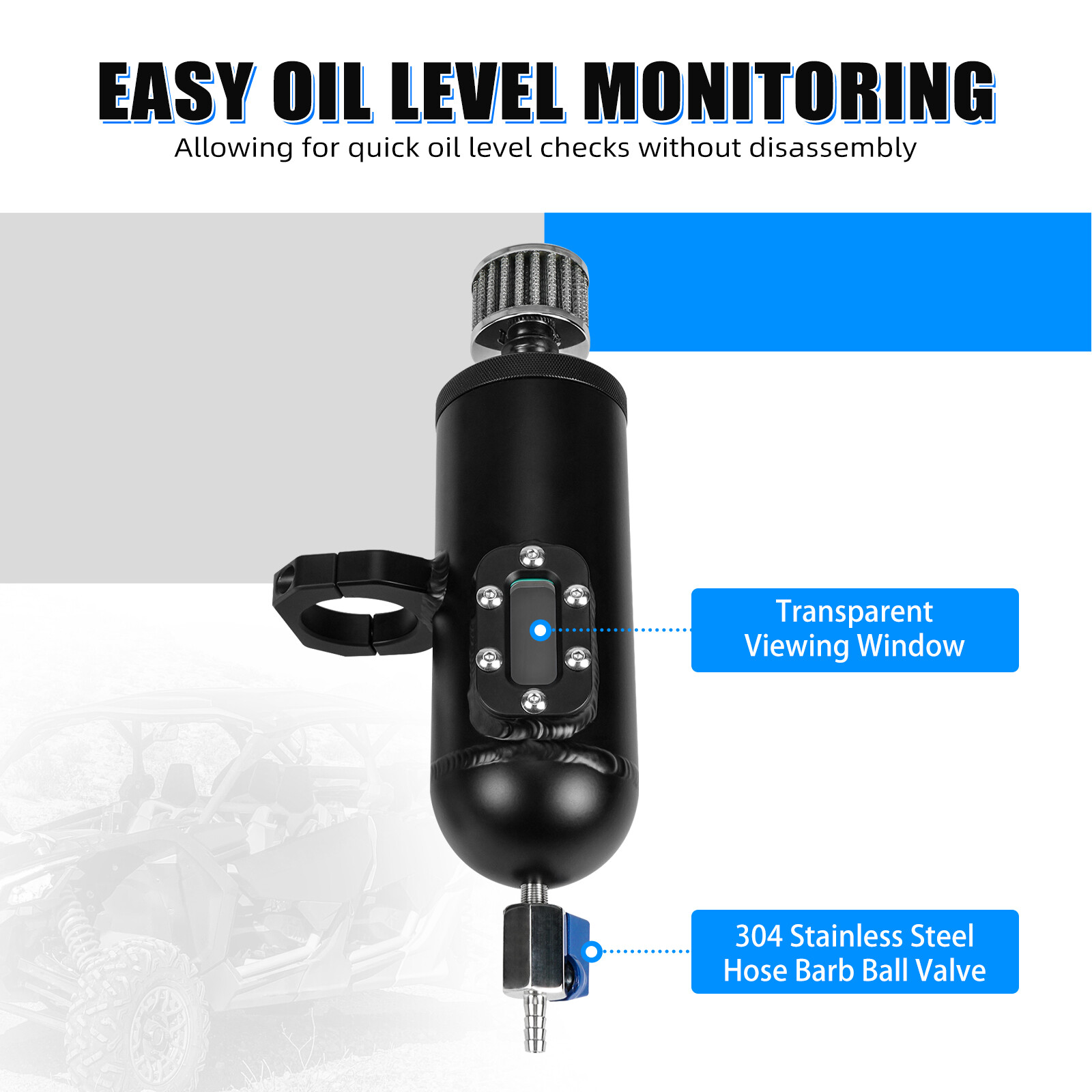 NICECNC Catch Can Oil Tank Kit For Can-Am Maverick X3 Max R RR Turbo DPS 2017-23