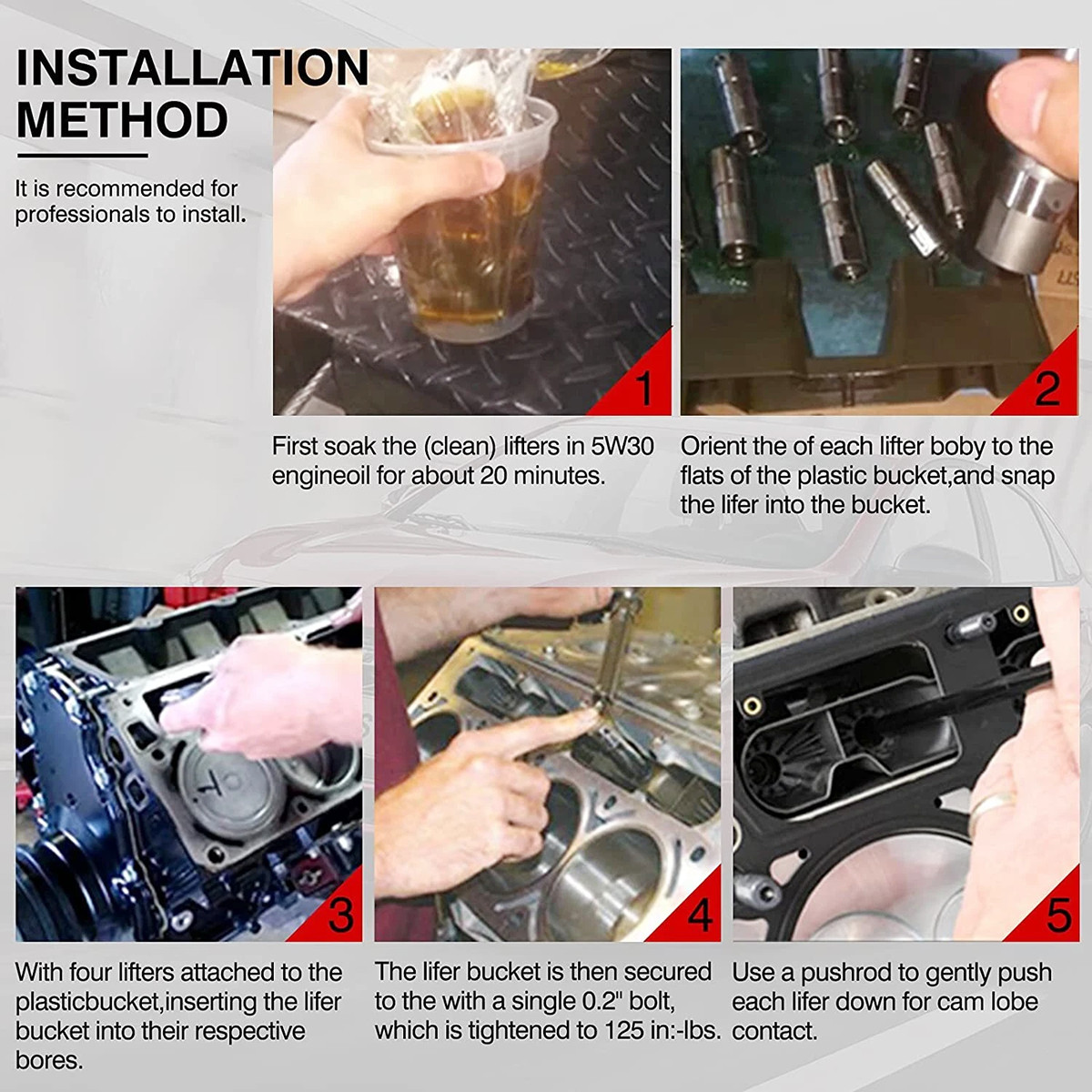 8x 12645725 + 8x 17122490 Active Fuel Management AFM DOD Valve Lifters for Chevy