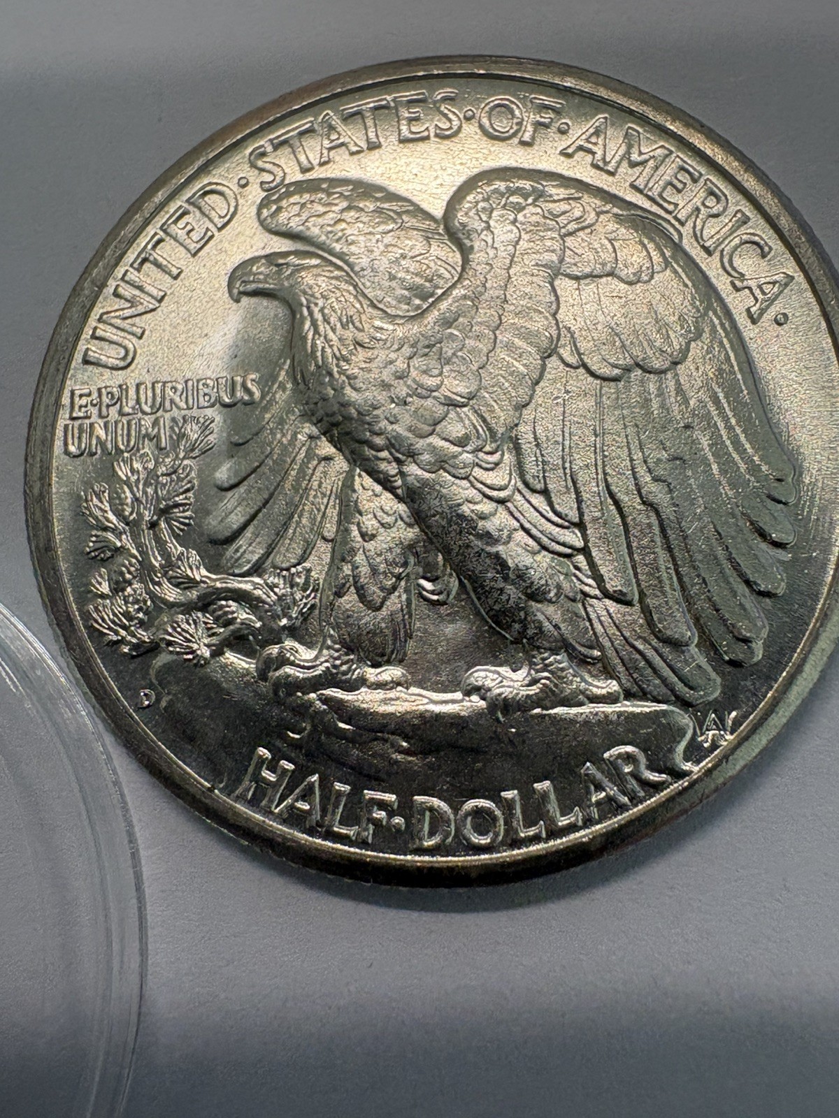 1945 D 50C Walking Liberty Half Dollar MS+++++++++ BU UNC