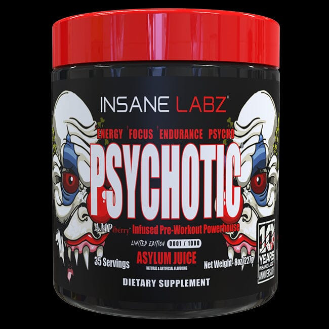 INSANE LABZ PSYCH-O-TIC Pre-Workout Powerhouse Energy Focus Endurance 35 Serving