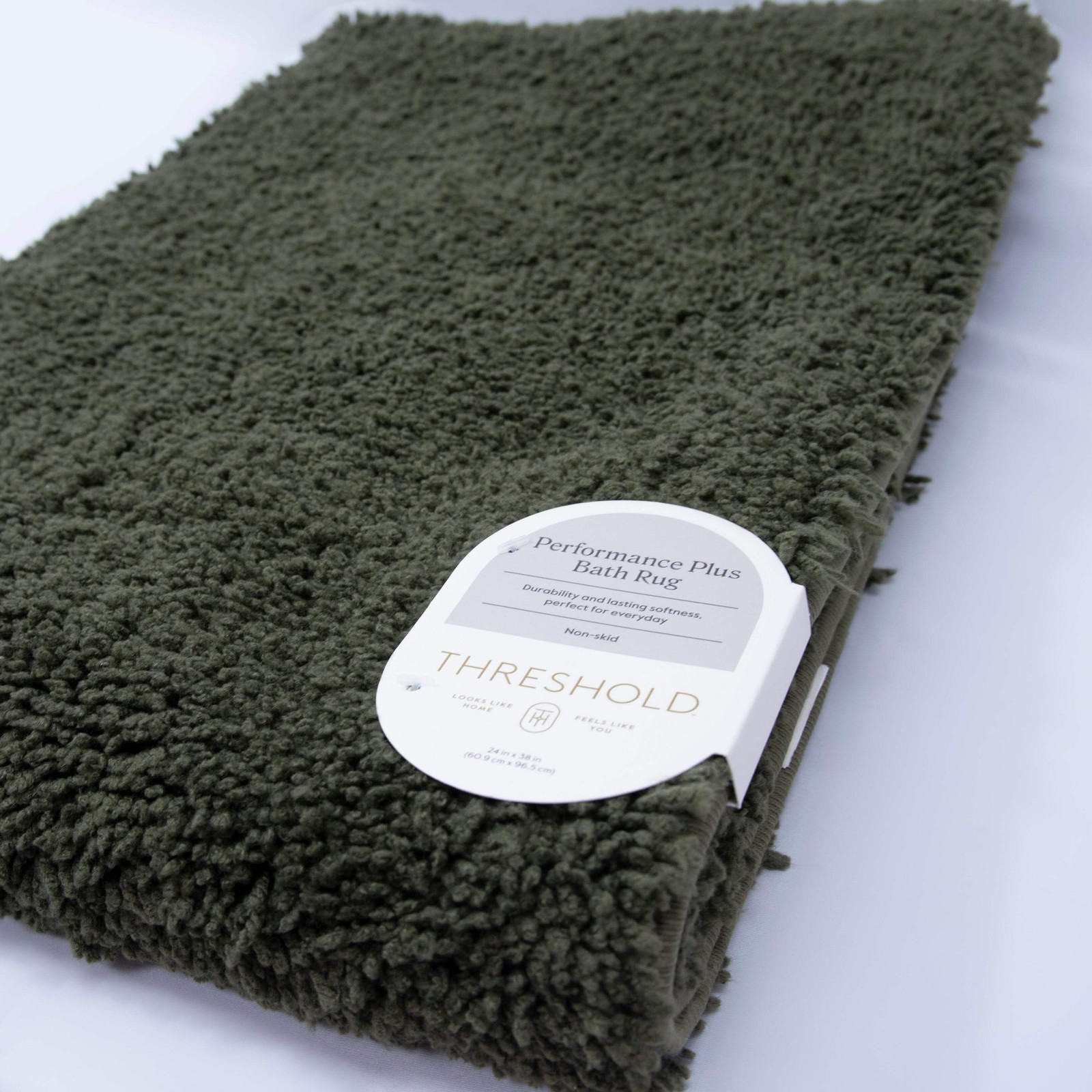 Threshold Performance Plus 24"x38" Non Skid Plush Bath Rug, Pick Your Color