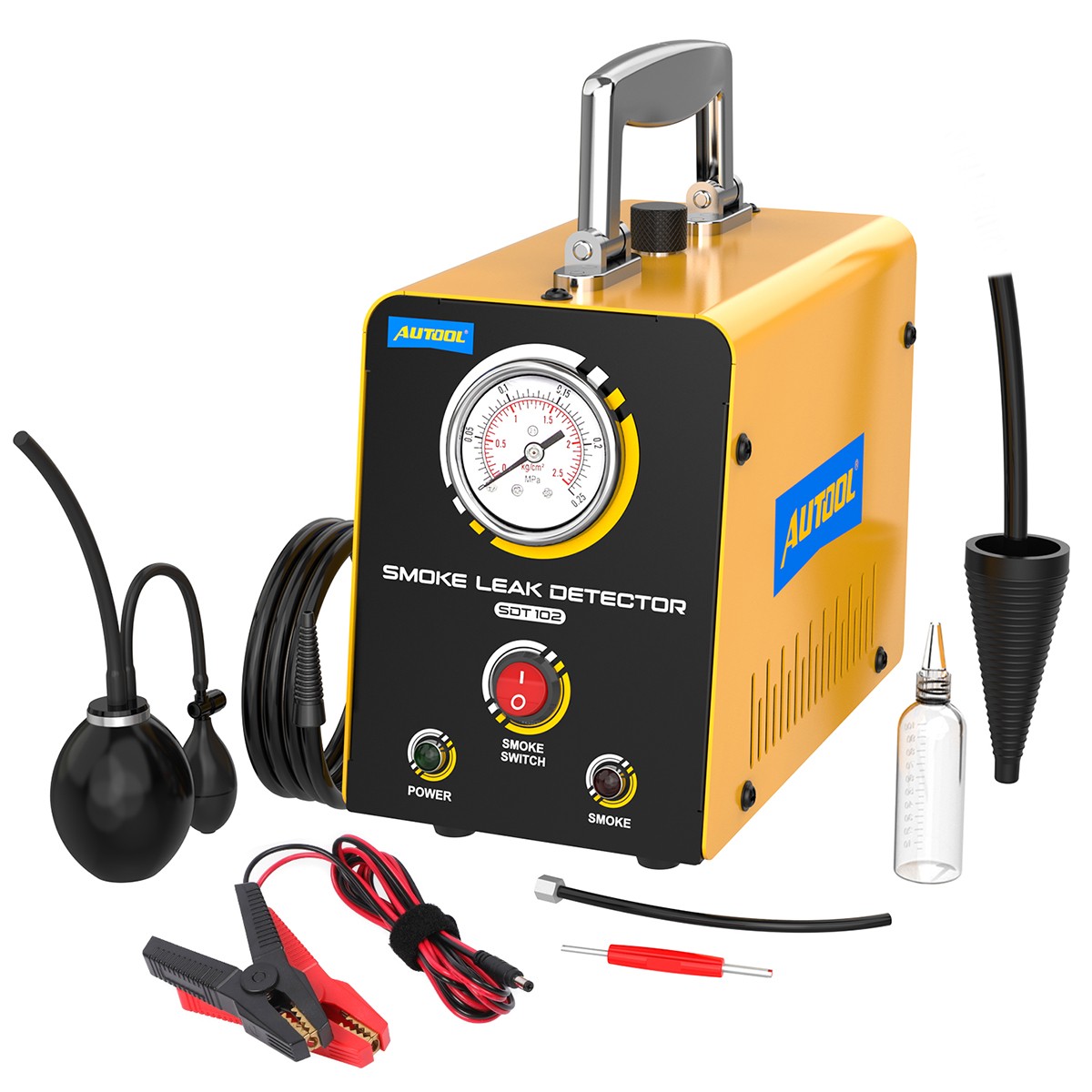 AUTOOL Automotive Smoke Leak Detector EVAP Smoke Tester Machine Leak Diagnostic