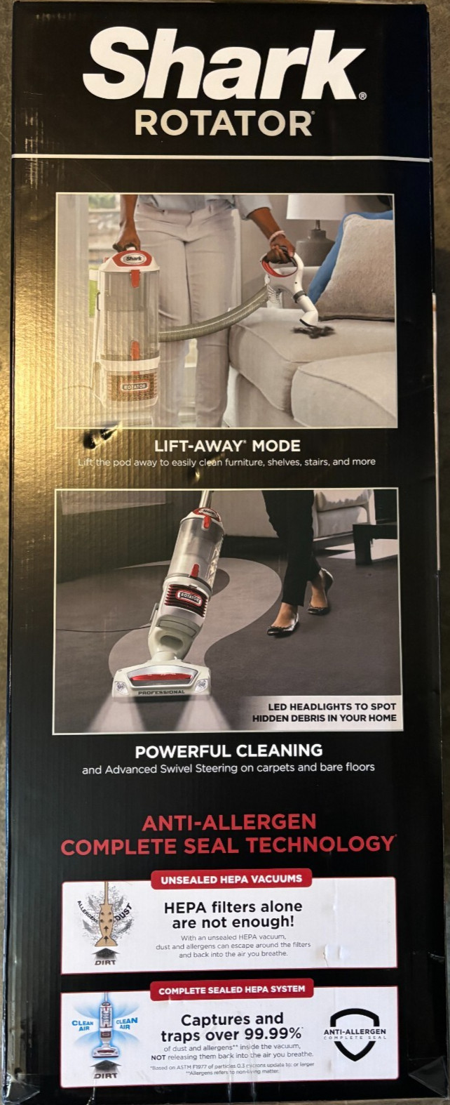 NEW Shark Rotator Professional Lift-Away Upright Vacuum NV501 Shipped in 2nd Box