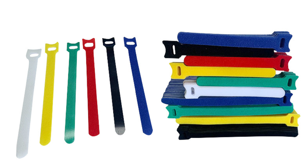 6- Color Microfiber Straps Hook Loop Reusable Fastening Cable Ties Wholesale