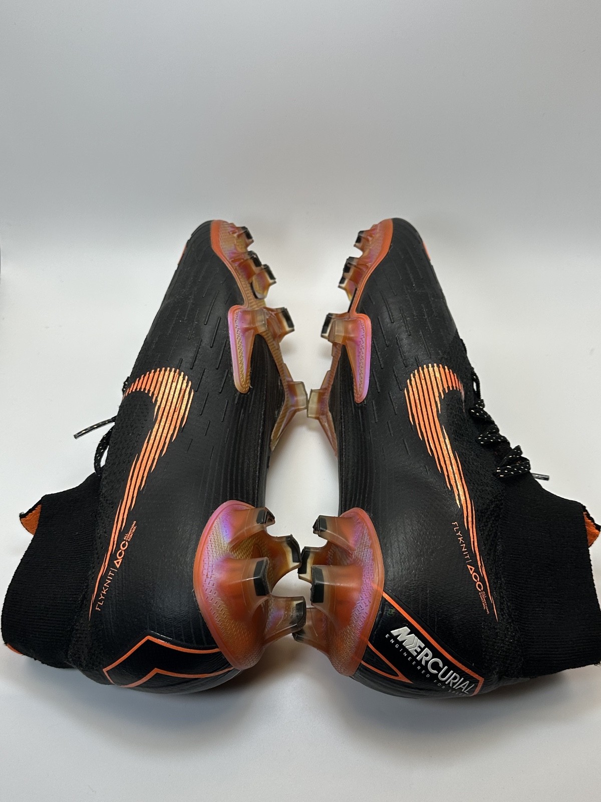 Nike Mercurial Superfly 360 VI FG ACC US 7.5 Black Orange Soccer Cleats Premium