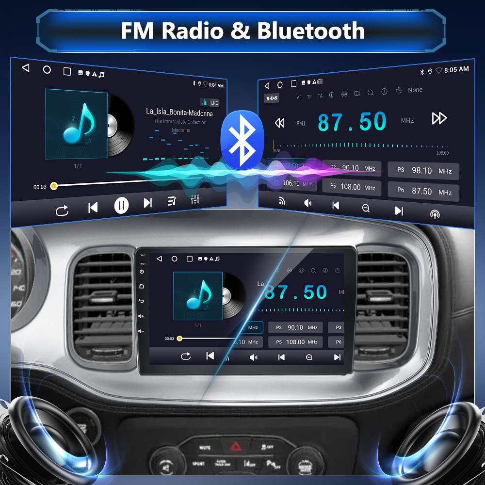 2+64GB Android 15 Car Stereo Radio GPS Navi Carplay For Dodge Charger 2011-2014