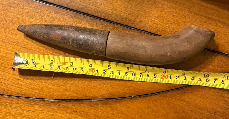 VINTAGE Wood and Steel Dibber Dibbler Garden Tool Bulb and Seed Planter