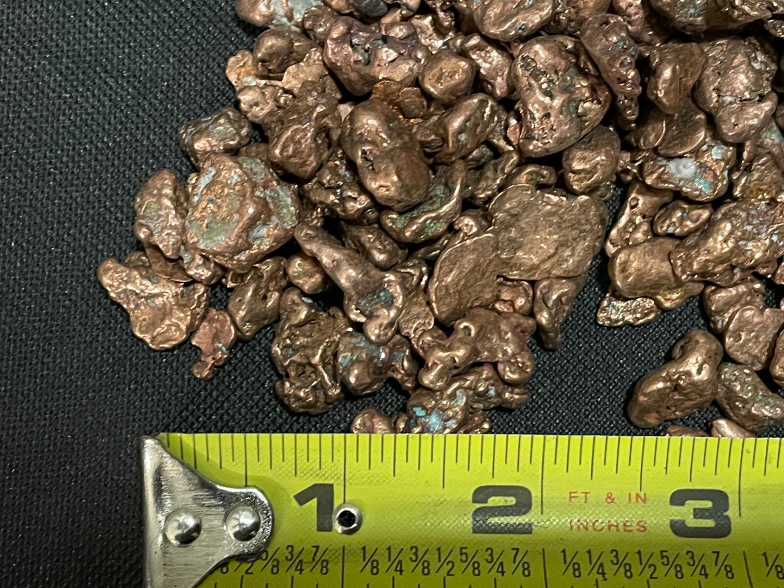 1 Pound of 1/4" to 3/8" Tumbled Copper Nuggets Natural Michigan Native Cu Ore