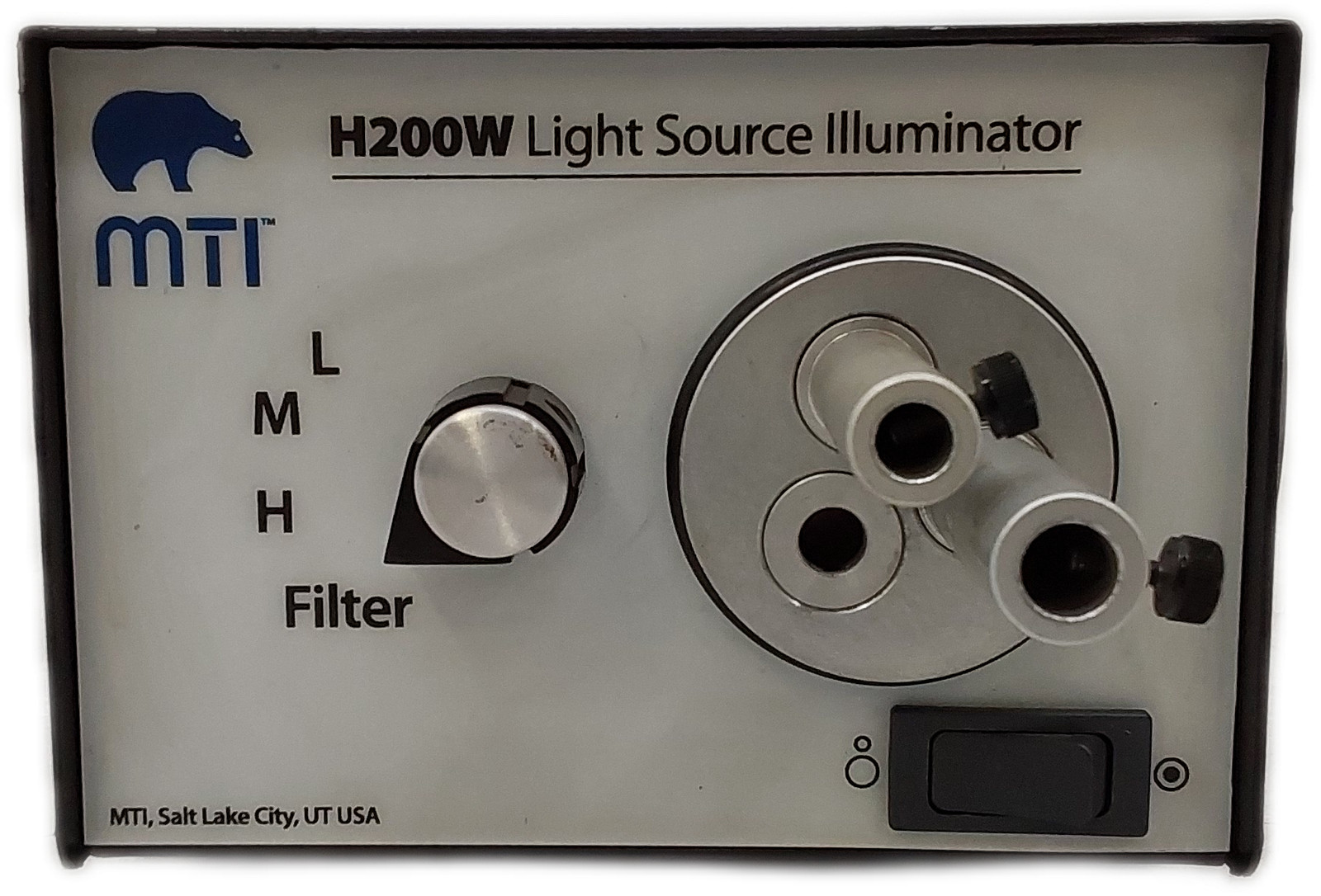 MTI H200W Halogen Fiber Optic Illuminator Light Source USA