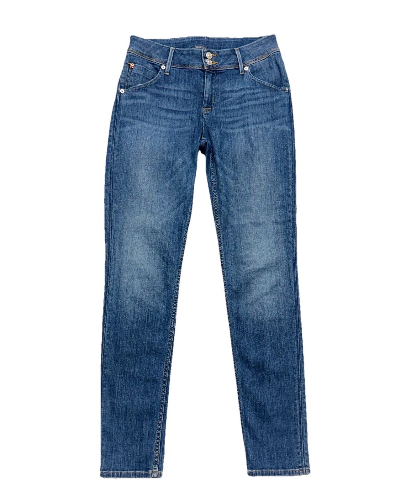 Hudson Jeans Low Rise Collin Flap Skinny Jeans Blue Denim Med Wash Women’s 29