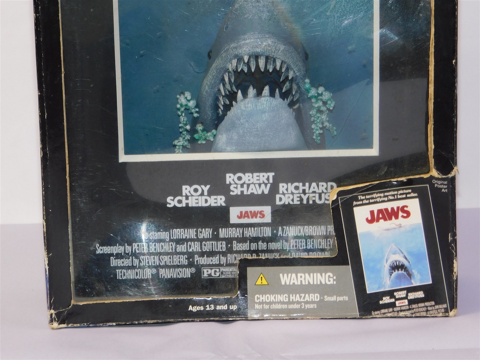 JAWS 1975 Movie 3D Poster Art Statue Steven Spielberg McFarlane Toys RARE