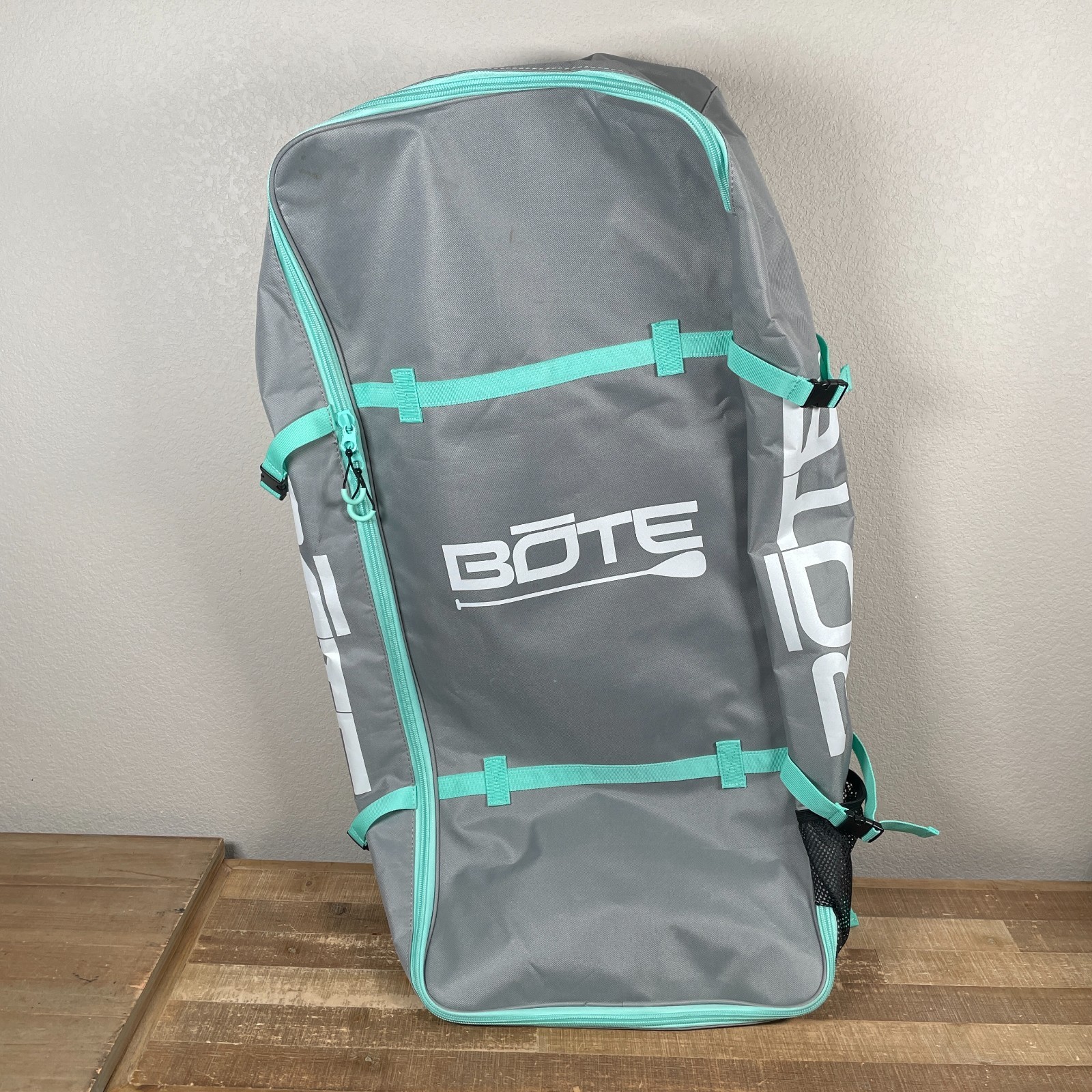 Bote Breeze Aero Inflatable Paddle Board Back Pack Storage Carry Bag Gray Straps