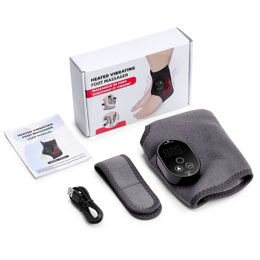 Cordless Foot & Ankle Massager with Heat and Vibration
