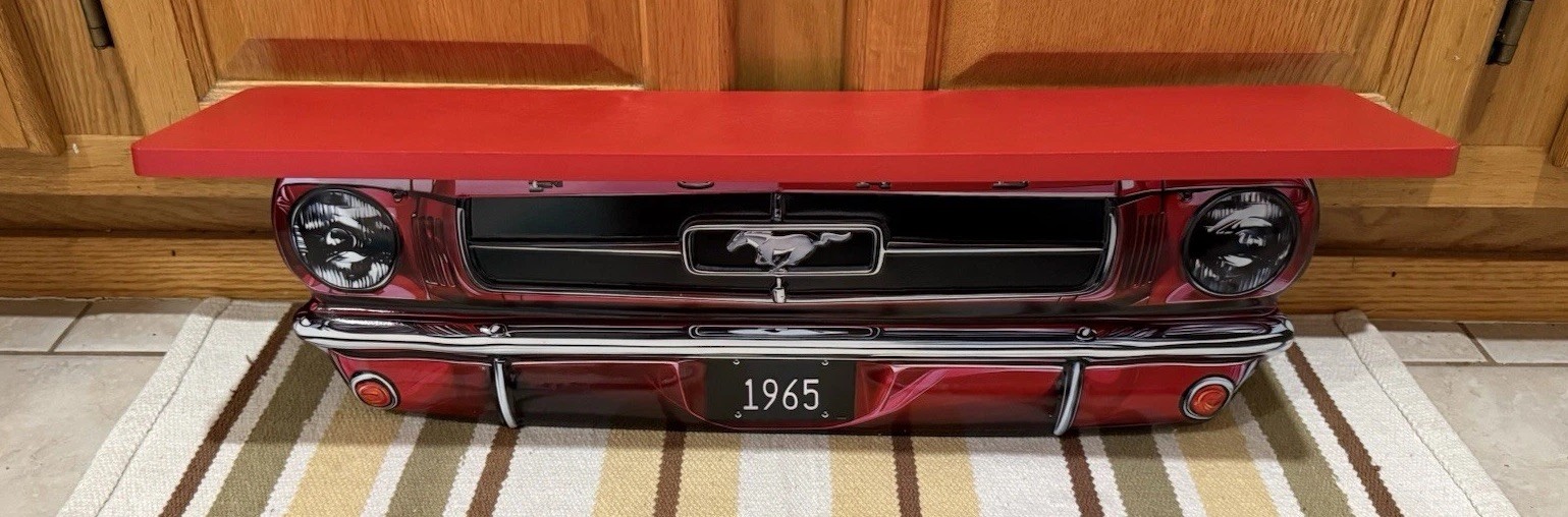 Ford Mustang Shelf 1965 Parts Gas Oil Shelby 5.0 Boss Vintage Style Wall Decor