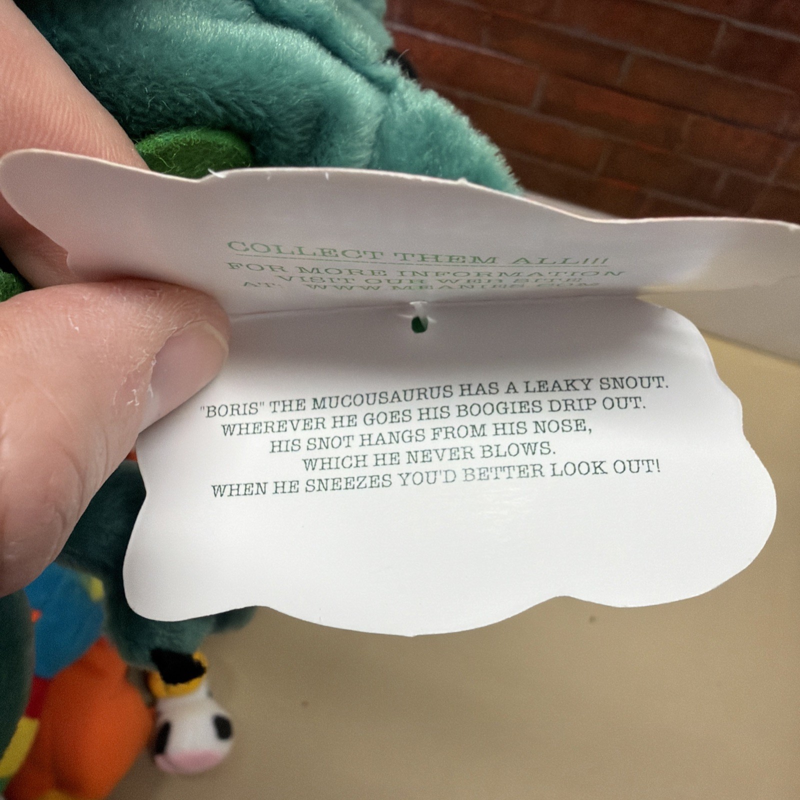 Lot Of 5 Meanies Stuffed Beanie Plush Animals Series 1 New With Display Box RARE