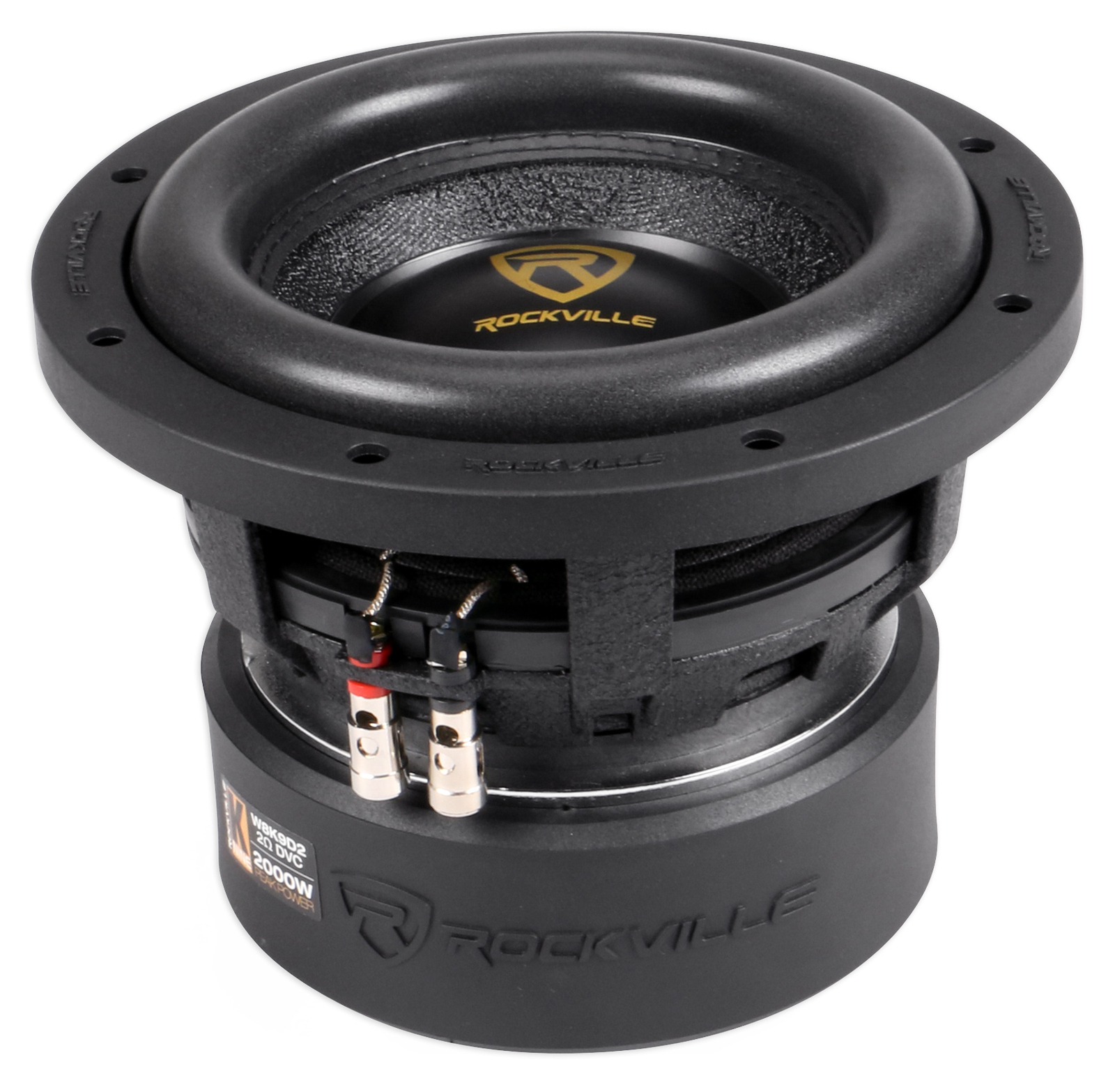 Rockville W8K9D2 8" Inch 2000w Car Audio Subwoofer Dual 2-Ohm Sub CEA Compliant