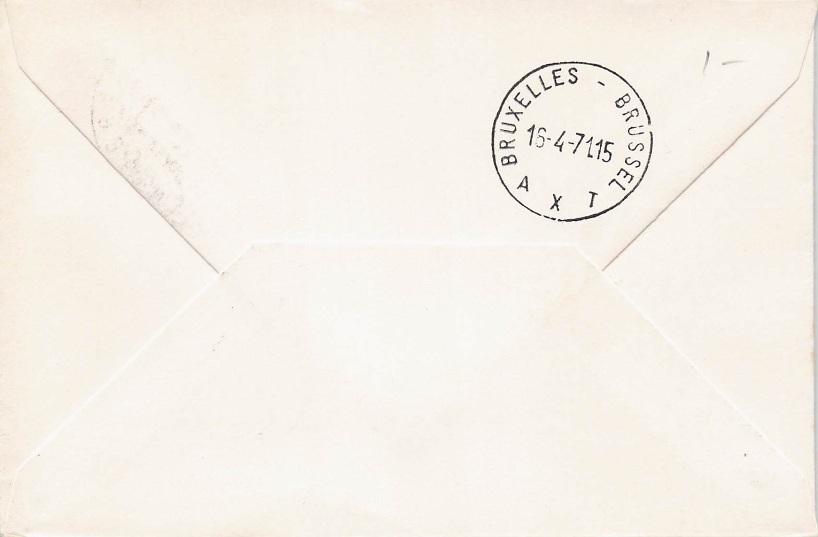 1971 Senegal Dakar-Bruxelles SABENA Boeing 707 Flight Vtg Cover CV03