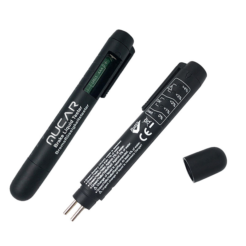 MUCAR Car Fluid Liquid Tester Oil Moisture Tester 5 LED Indicator Pen Brake