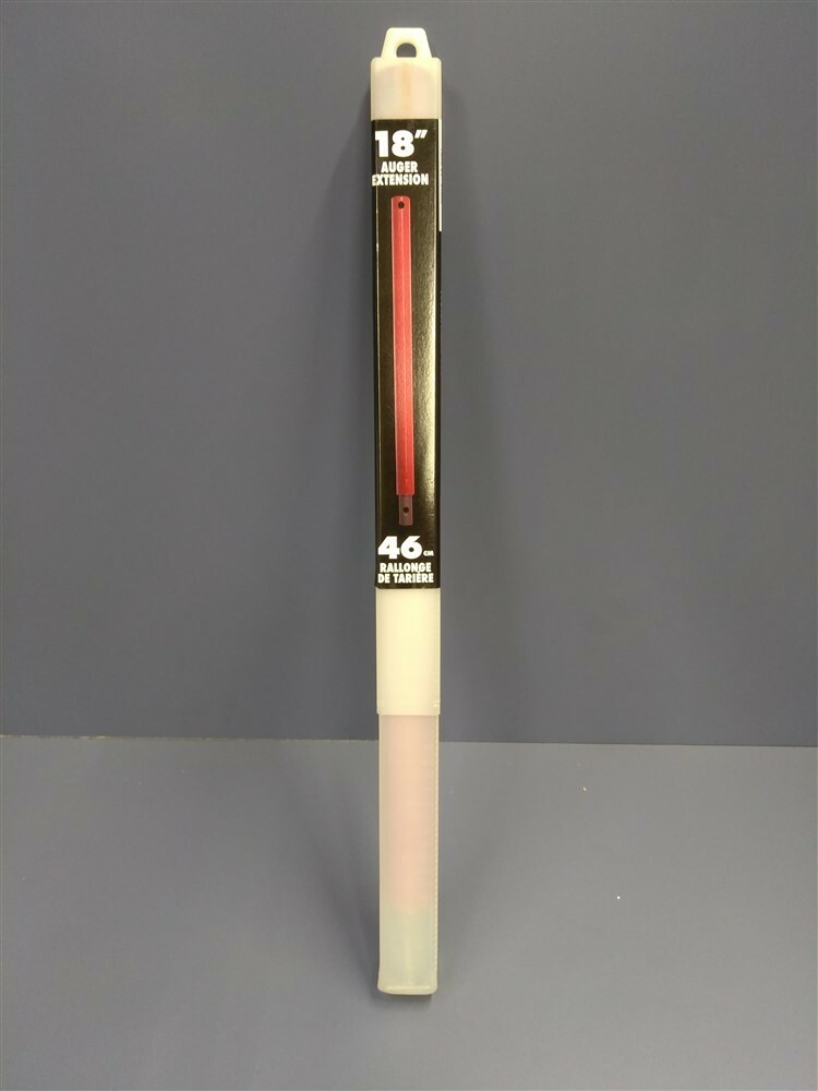 Earthquake Eskimo EXT18 Ext18 Auger Extension, 18" Auger Extension, Red/Black