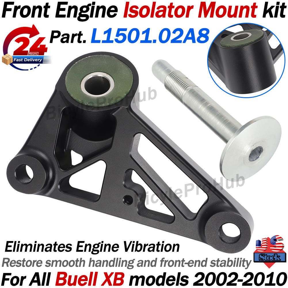 For 02-10 Buell XB9 XB12 Firebolt Lightning Front Engine Isolator Mount Bracket