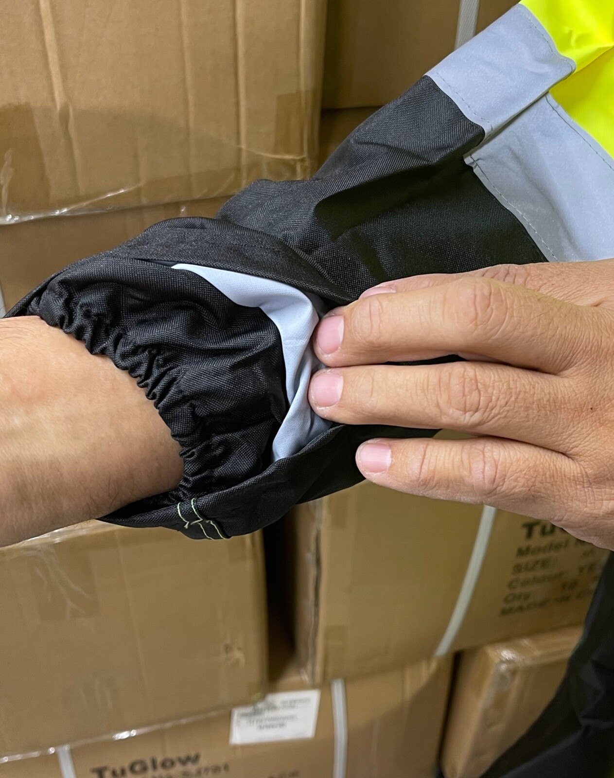 Yellow Safety Rain-suit, Rain Jacket With Hoodie and Rain Pants