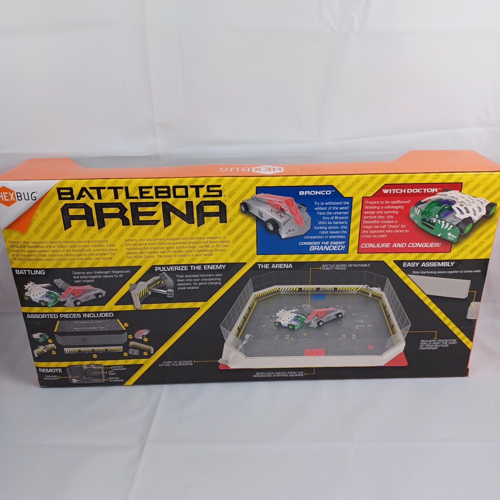 HEXBUG BattleBots Arena Bronco & Witch Doctor NEW