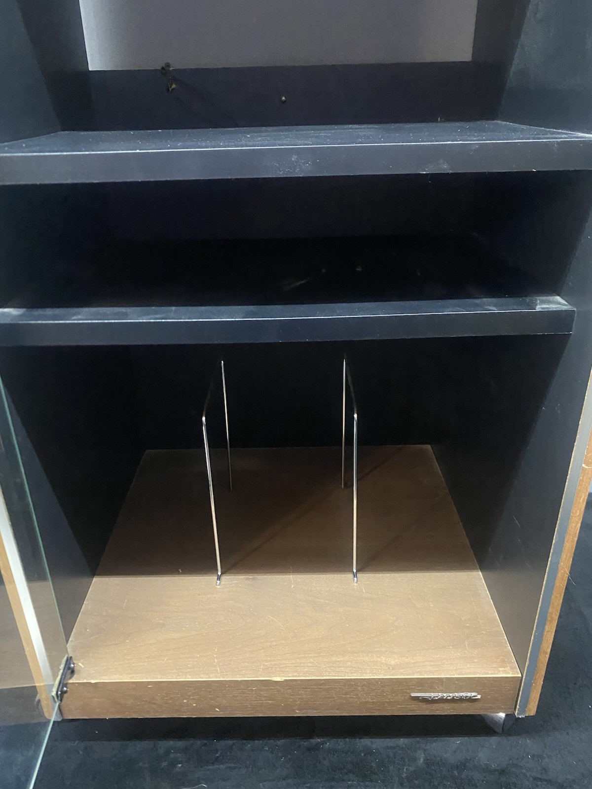 Realistic Component Stand Oiled Walnut Good shape Vintage