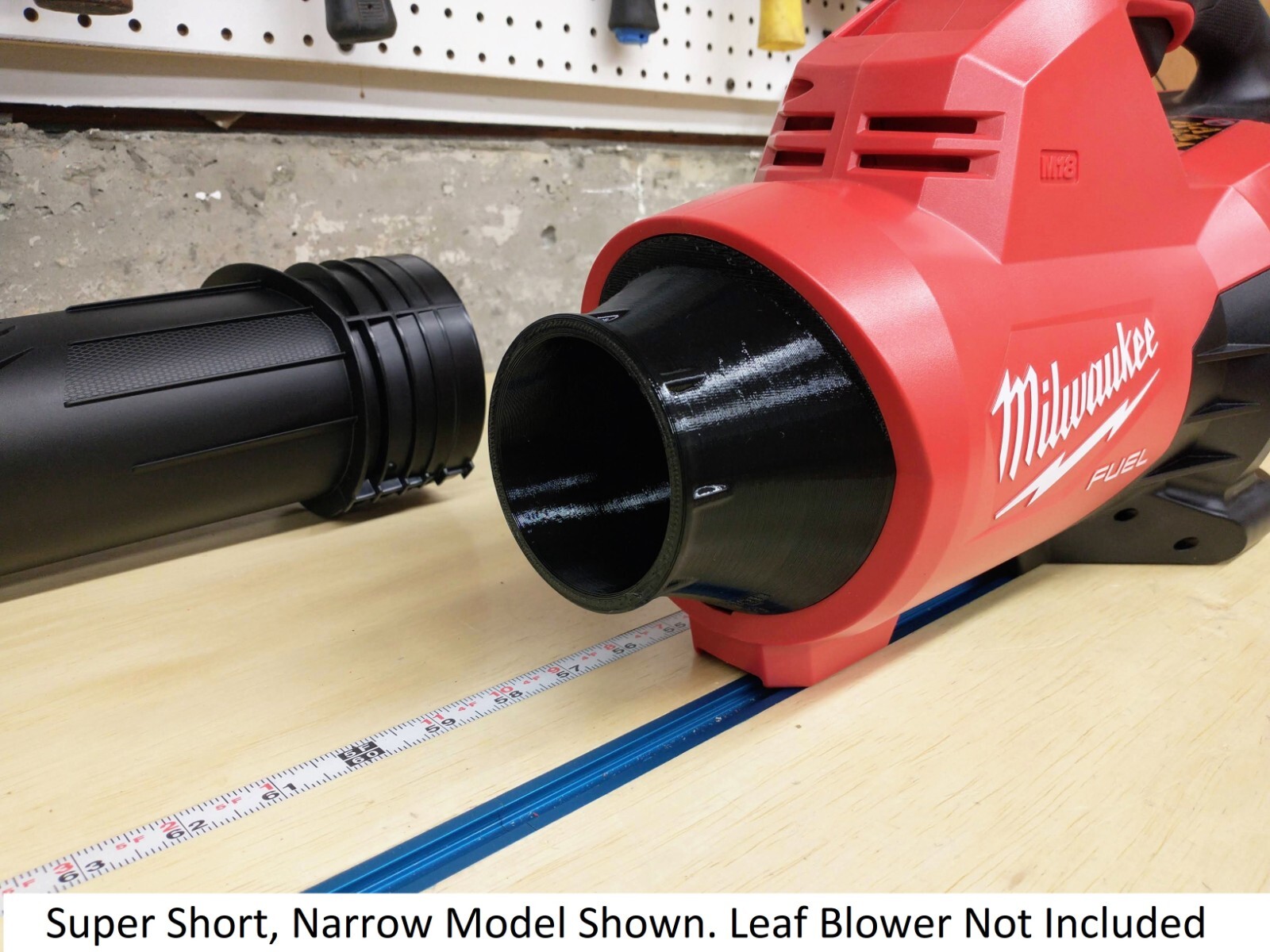 Short or Super Short Nozzle for Milwaukee Dual-Battery M18 2824-20 Leaf Blower