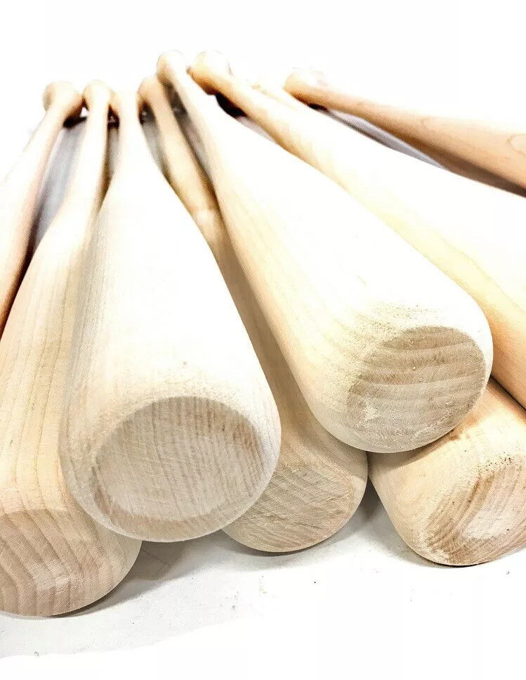 2 Pack Maple/Ash Wooden Fungo Bats.