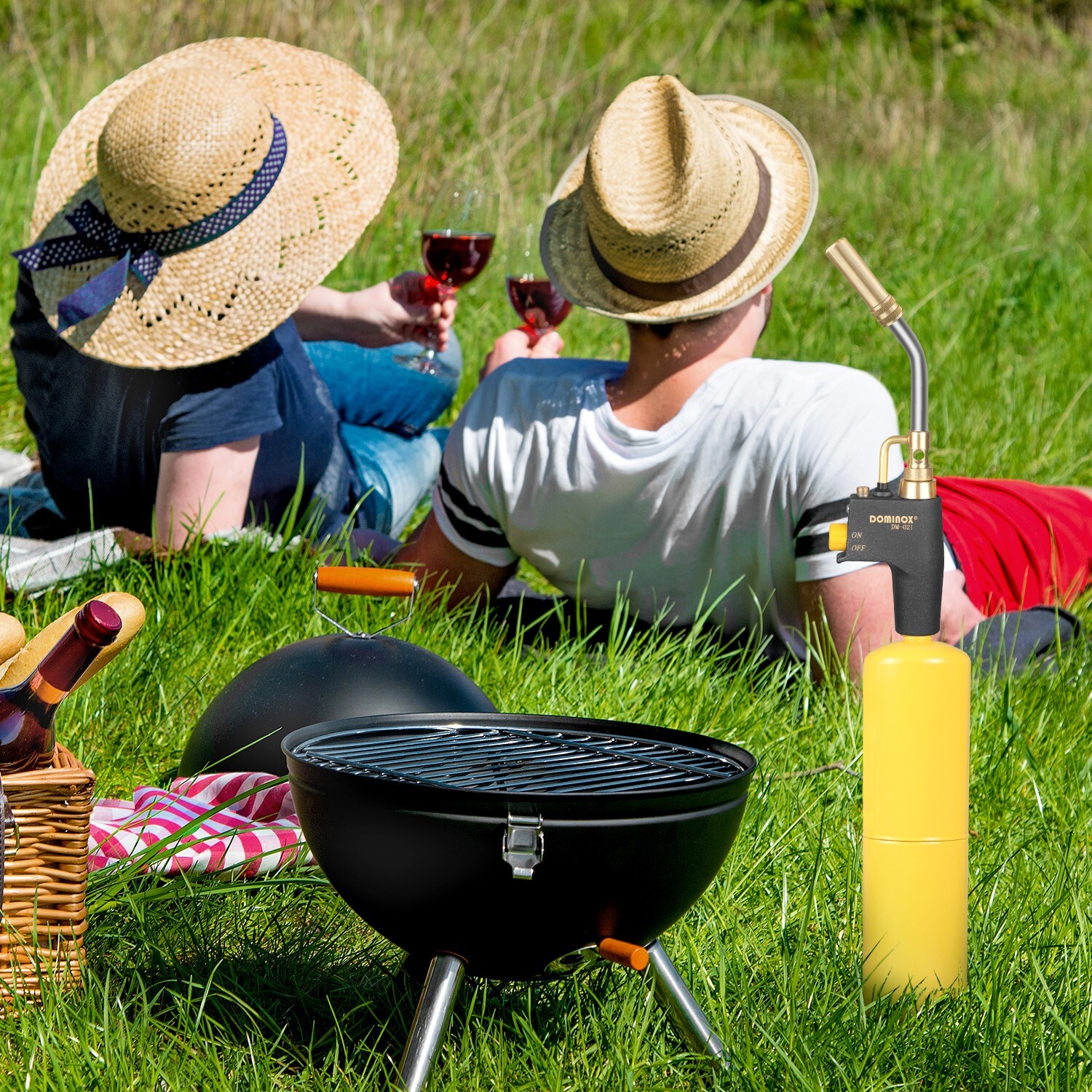 Mapp Gas Propane Torch Head Trigger Start soldering Kit High Soldering Cooking