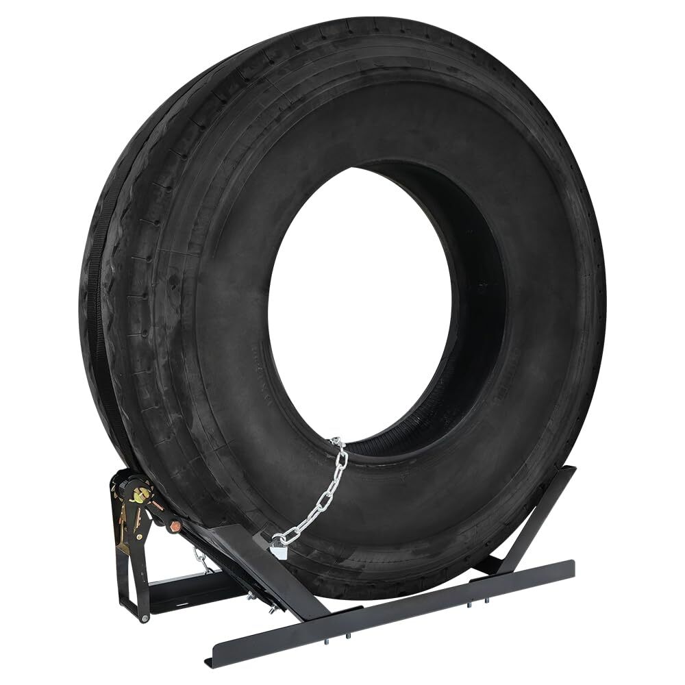 Adjustable Semi Truck Tire Rack Spare Tire Carrier Tire Mount Holder w/hardware