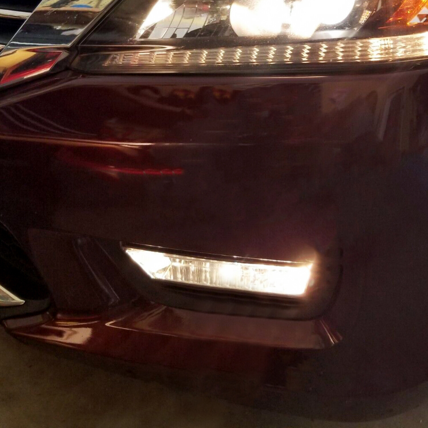 Fit For 2013 2014 2015 Honda Accord Sedan Clear Front Bumper Fog Lights W/ Bulbs