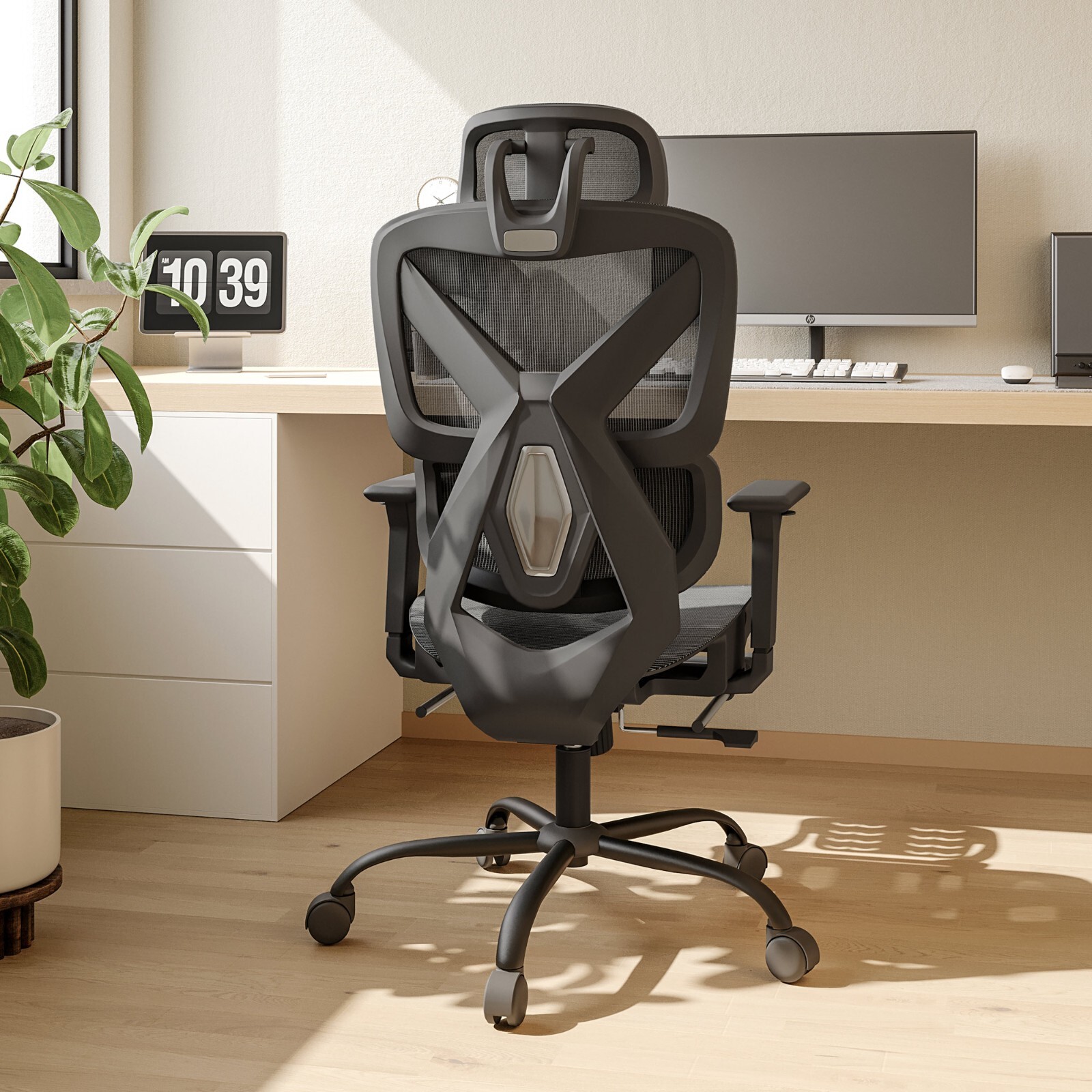 Deluxe Mesh Ergonomic Office Chair with Adjustable Lumbar Support - New Open Box