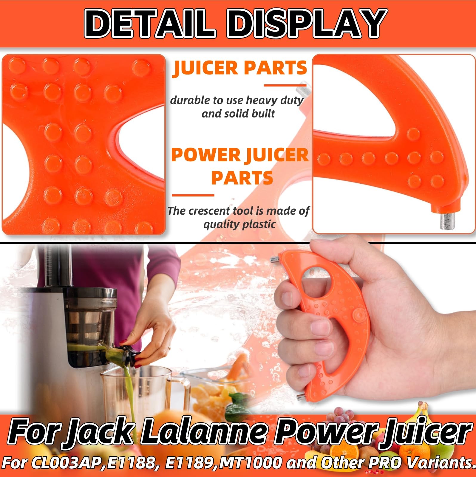 Crescent Tool Compatible for Jack Lalanne Power Juicer Parts for CL003AP E118...