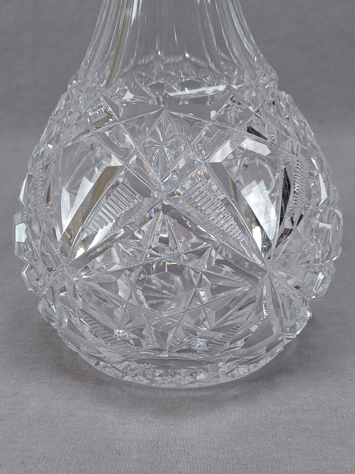 Adolf Kander Berlin 800 Silver & Brilliant Cut Glass Decanter C. 1888-1939 A