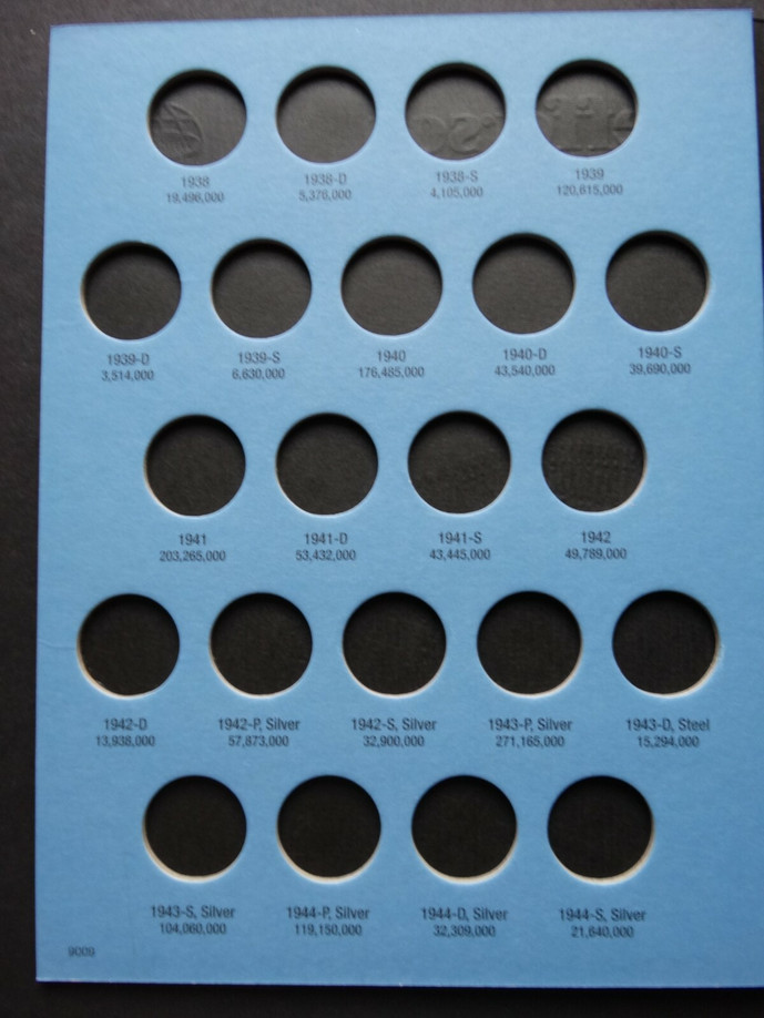 Set of 3 Whitman Jefferson Nickel Coin Folders Number 1-3 1938-2025 Book