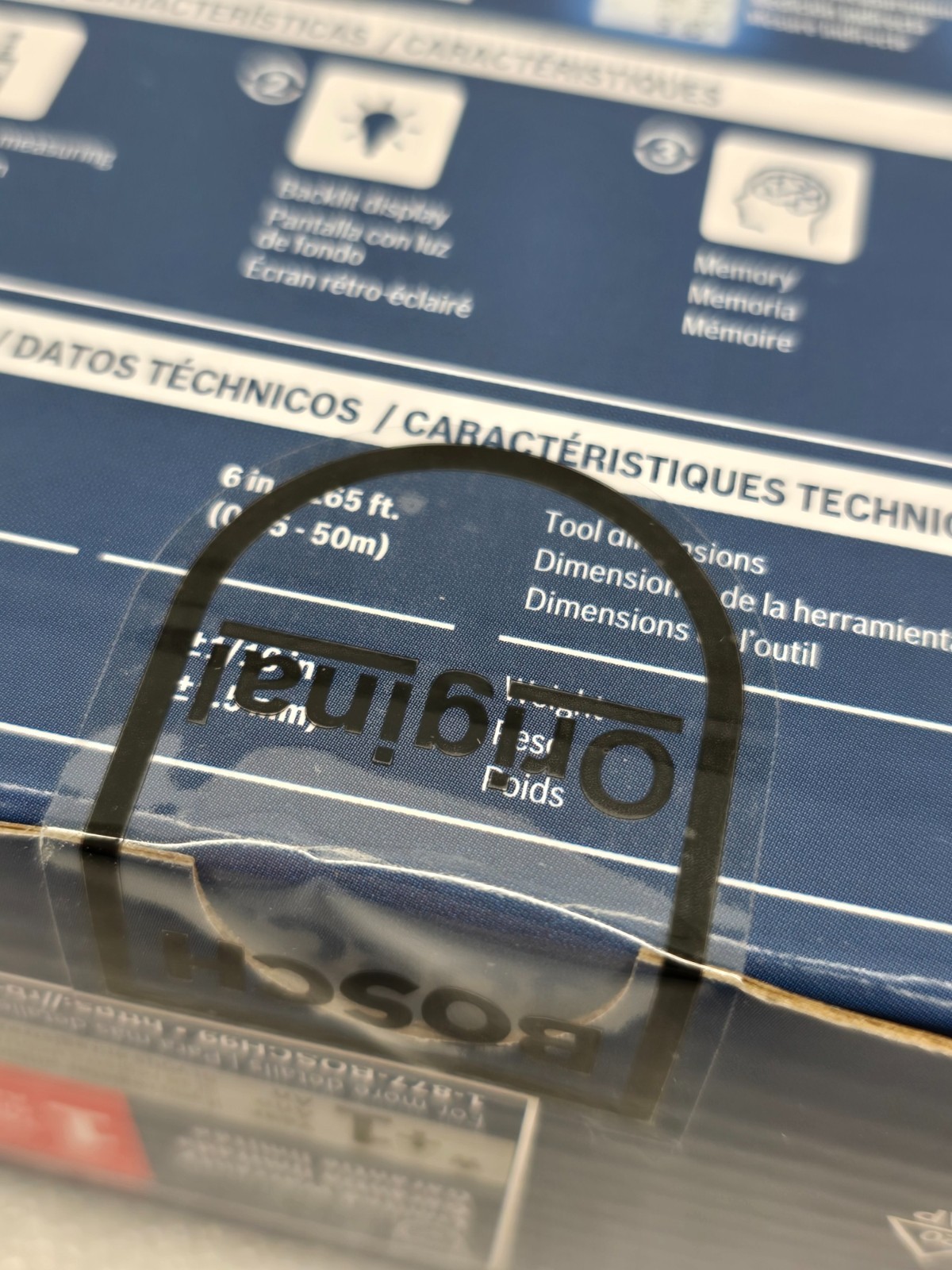 Bosch GLM165-40 BLAZE 165 ft. Laser Distance Tape Measuring Tool NEW