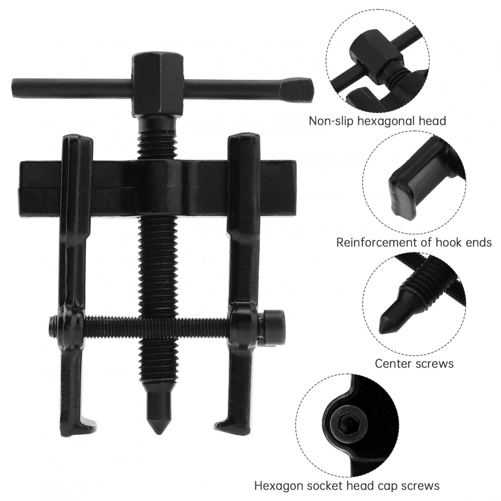 2" Two-claw Jaw Puller Mechanic Gear Bearing Steering Wheel Extractor Hand Tool